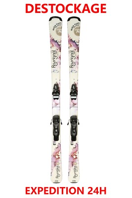 Gebrauchte Rossignol ALIAS Skis Alpins Unisexe Rose 166 cm inkl. Fixierungen
