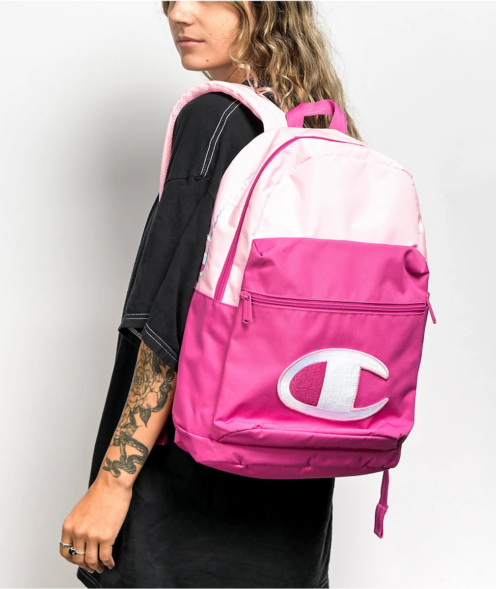 Pink Colorblock Status Small Backpack