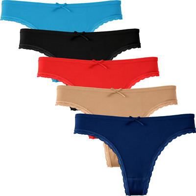 5er Pack Damen String Slip Höschen Panty (Fine Woman 809) Größe M/L/XL