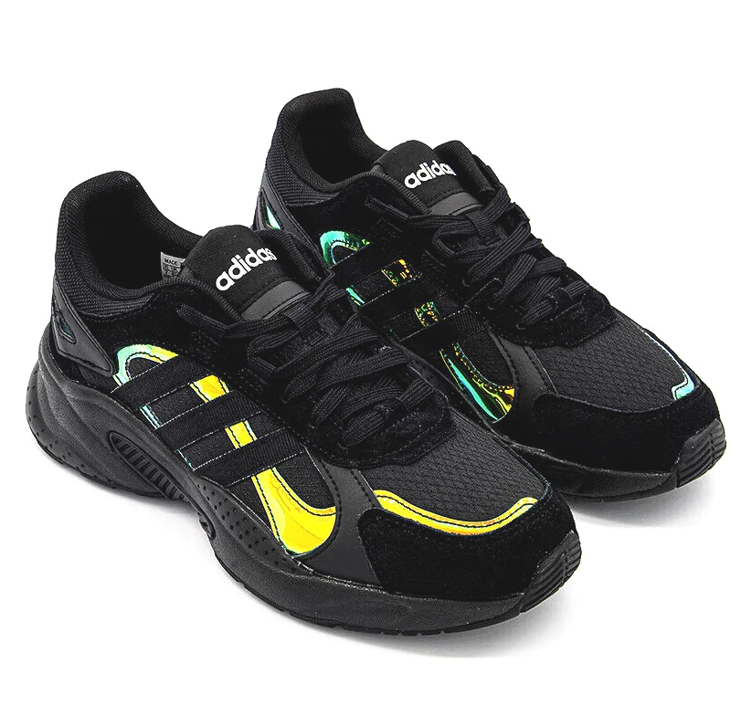 Adidas Men Crazy Chaos Shadow Sport Running Shoes Black Suede Fabric NWB