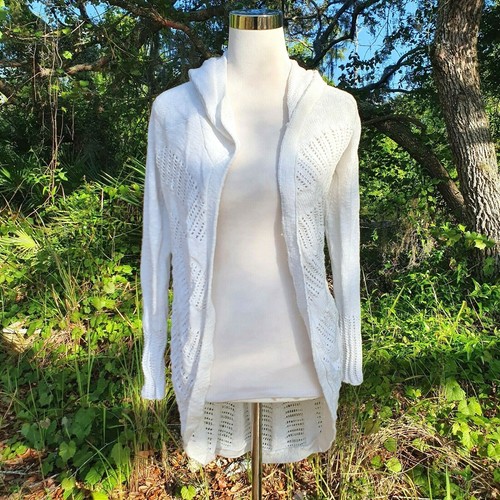 MOTH Anthropologie Knit Crochet White 