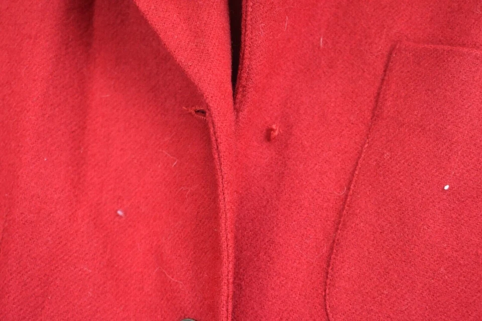 Norton McNaughton Womens Red Notch Collar Formal Career Virgin Wool Blazer 8 - Image 4 of 4