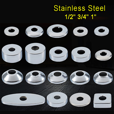 Edelstahl Blende Abdeckung Abdeckrosette Wasserhahn Hahnabdeckung