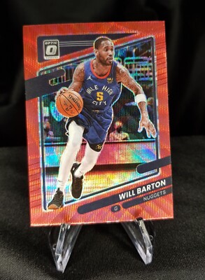 2021-22 Donruss Optic #61 - Will Barton - Red Wave - Nuggets