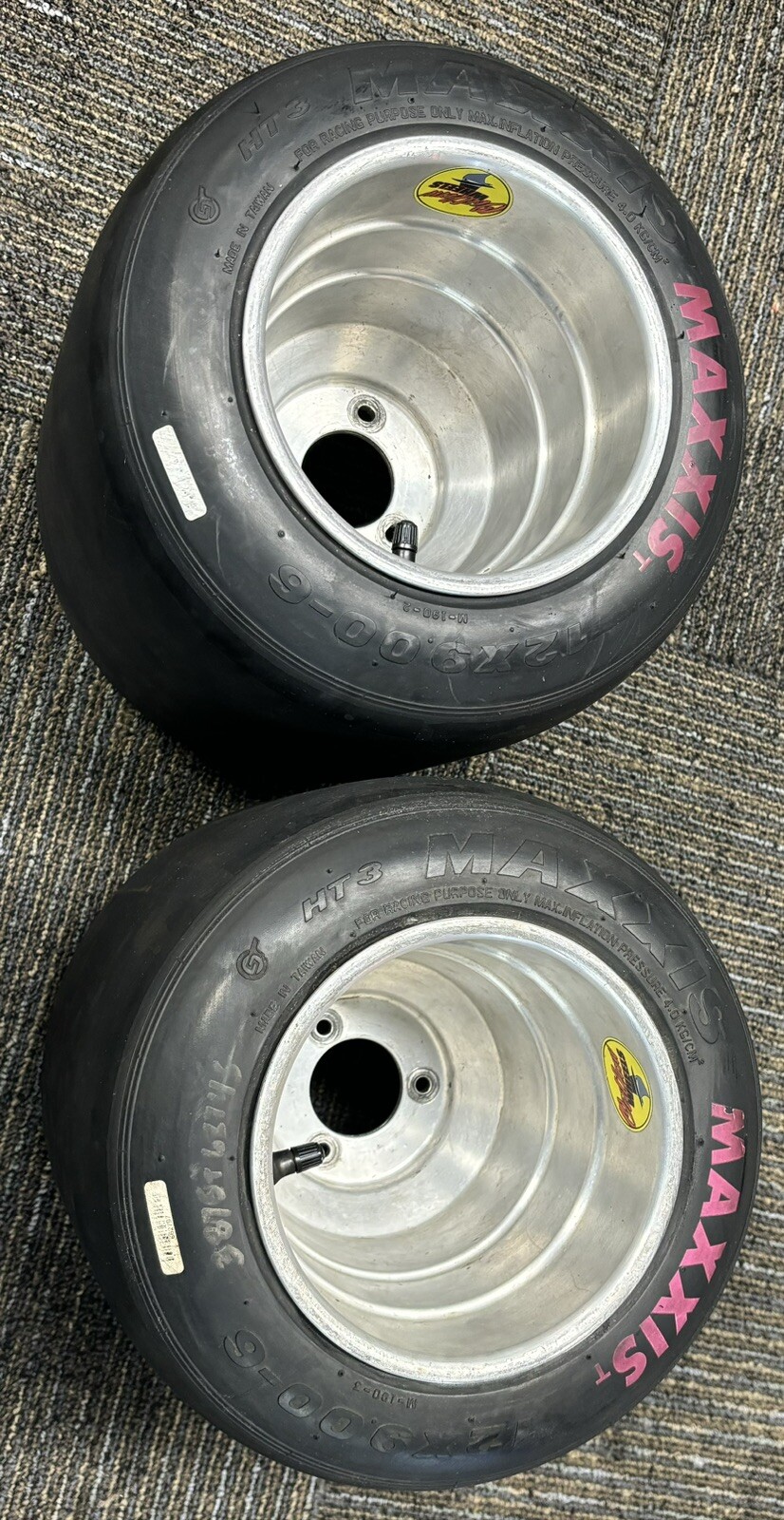 Go Kart Racing Aluminum Wheels And Pink Maxxis Tires eBay