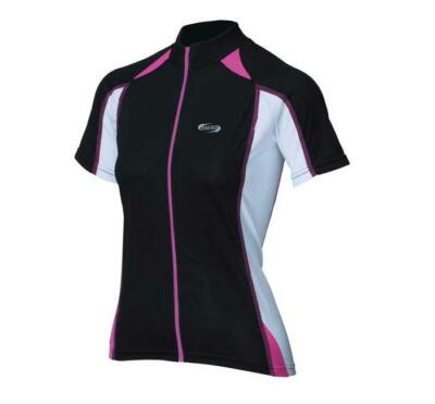BBB Comfort Mädchen Kurzarm Trikot schwarz/pink | Größe M |