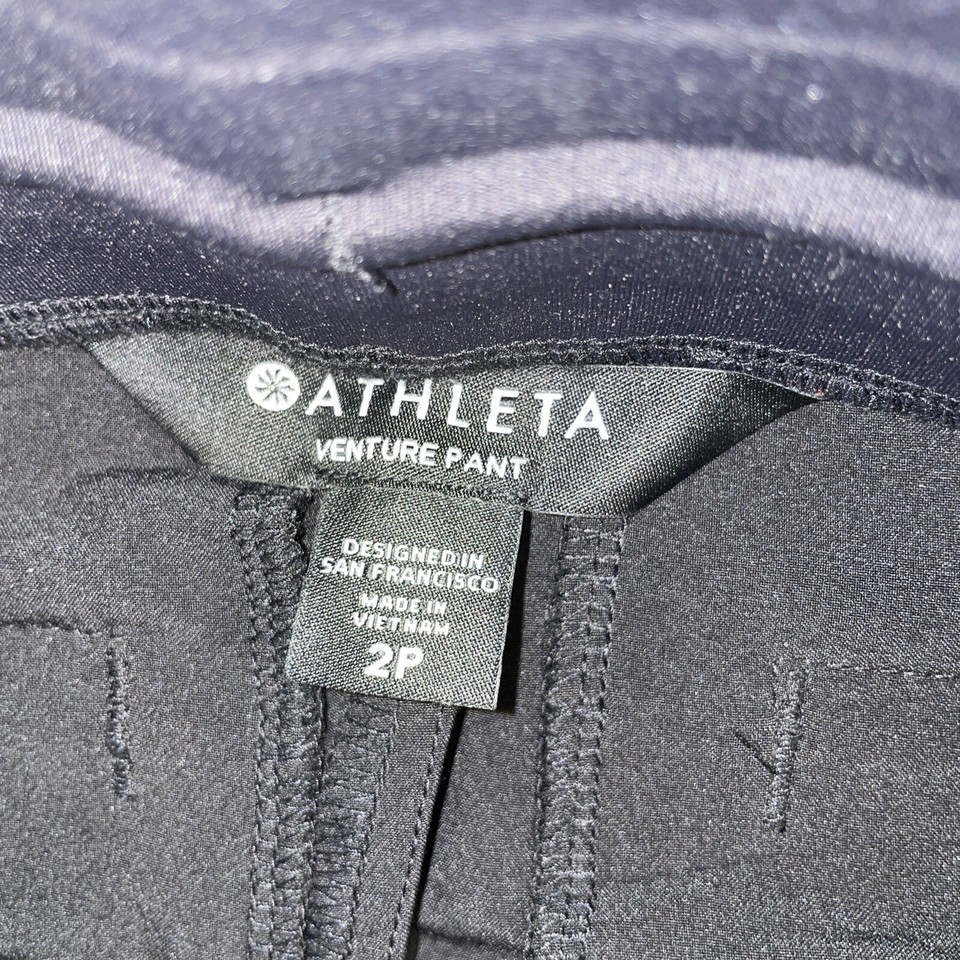ATHLETA Venture Jogger Black Pants {566665} Size 2P eBay