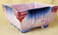 Ramses Planter Art Deco Mini Miniature 2365 Rectangle Pink Blue Mauve Footed