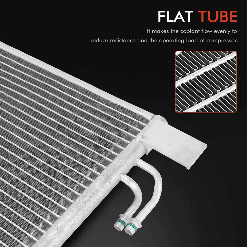 Condensador de aire acondicionado flujo paralelo con soporte para Infiniti EX35 EX37 FX35 FX37 FX50 Q50 Foto 3 de 4
