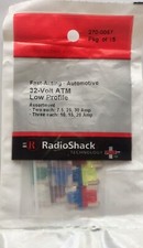 RadioShack 15 Assorted Fuses Fast Acting Automotive 32 Volt Low Profile 270-0067