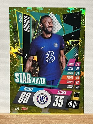 Antonio Rüdiger SP8 Topps UEFA Champions League 2020-2021 Star Players Chelsea