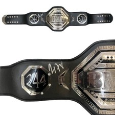 Max Holloway signed autographed belt UFC Blessed BMF JSA COA