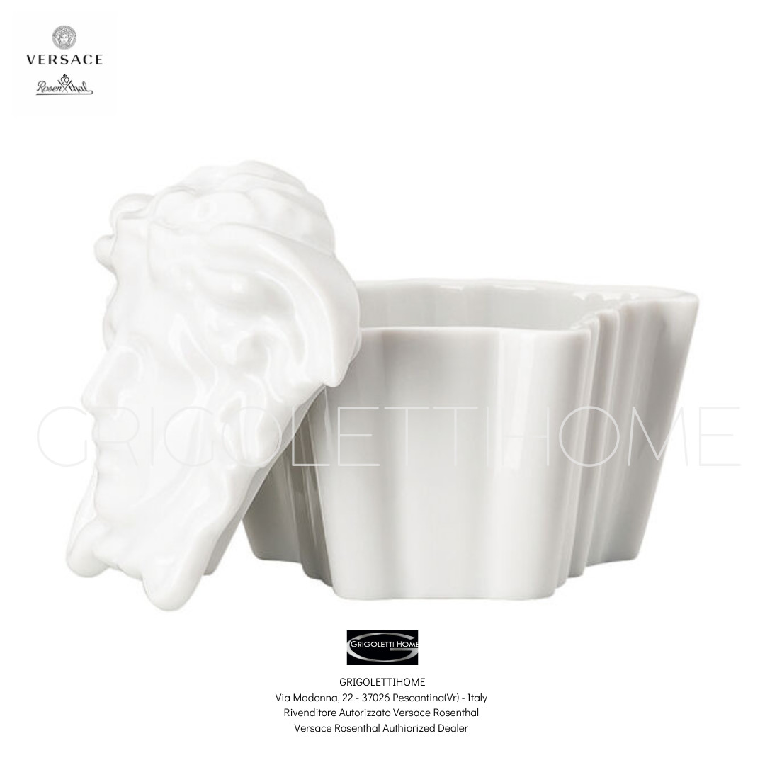 Versace Rosenthal - Gypsy White - Box with Lid - H 7.9 cm x Ø 10.1 cm