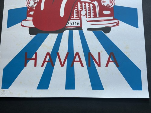 Póster serigrafía concierto de los Rolling Stones en La Habana Cuba arte serigrafía 2016 - Imagen 5 de 21