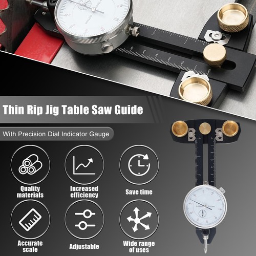 Table Saw Dial Indicator 0.01mm Adjustable Table Saw Alignment Gauge Calibrator❂ - Picture 4 of 9