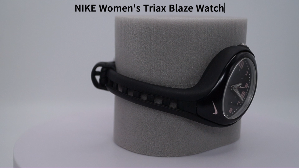 NIKE Triax Blaze Watch Women's Black Pink Dial 50M 924-WK007