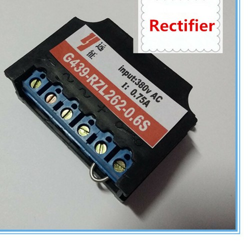 G439/RZL262-0.6S (AC380V 0.75A) Six-terminal Motor Brake Rectifier, - Picture 1 of 1
