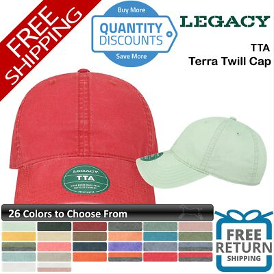 #ad 🔥 Legacy Men Terra Twill Cap Hat Six panel Low profile Wash Cotton Twill Tta $17.79