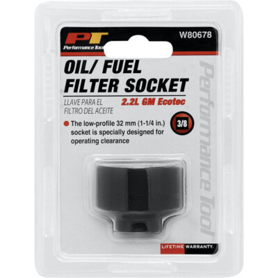 PERFORMANCE TOOL Oil Filter Socket 32 mm GM Ecotec W80678