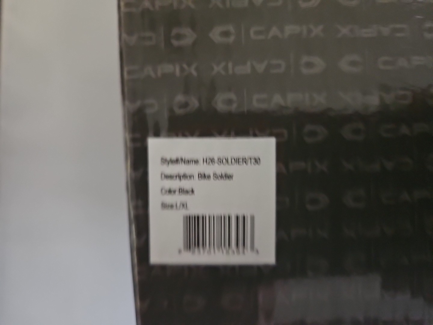 Capix Soldier Gloss Black Skate/ Bicycle  L/XL Helmet New In Box