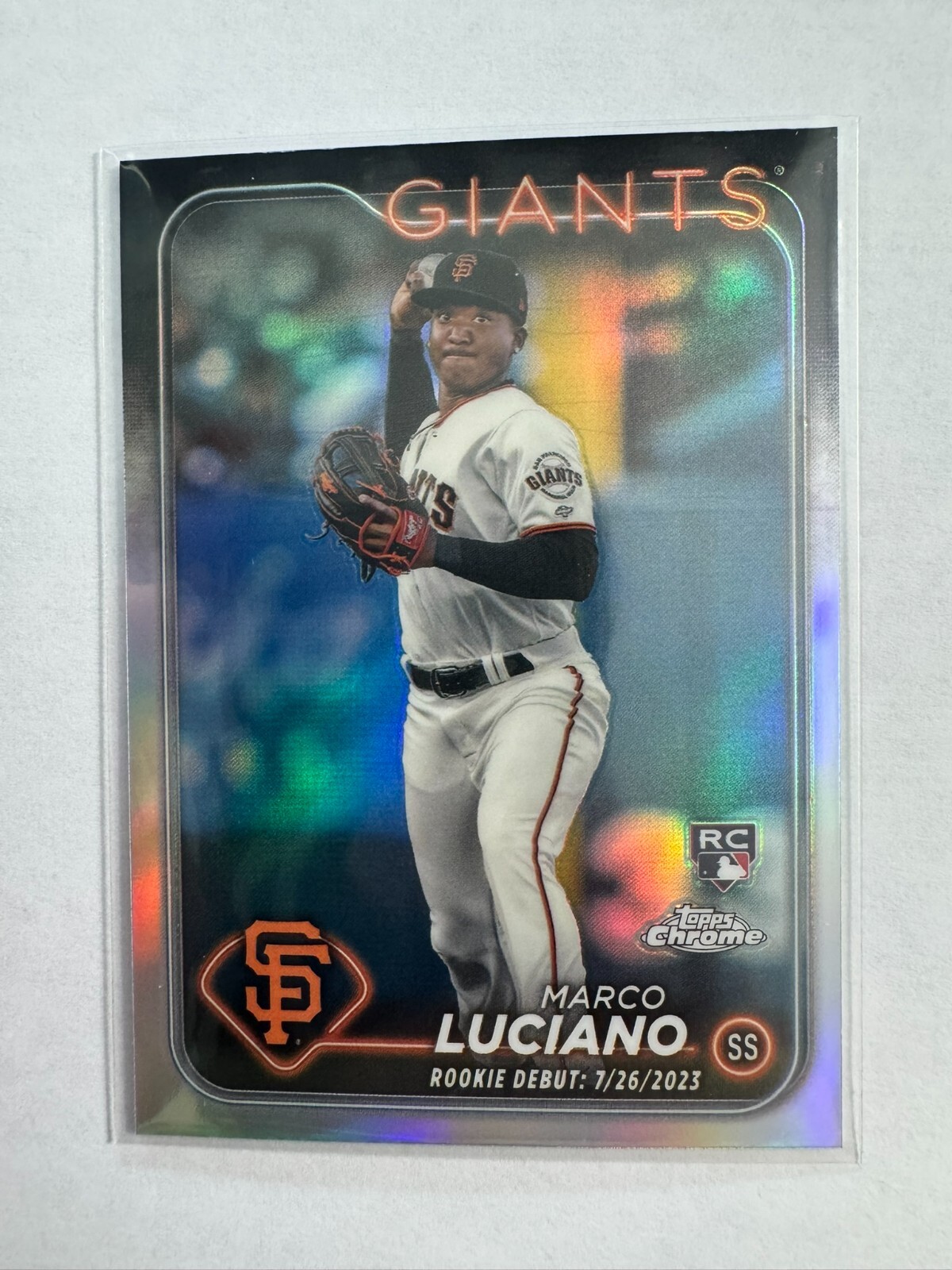 2024 Topps Chrome Update Series - #USC132 Marco Luciano (RC) Silver Refractor
