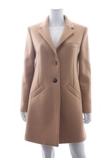 Balenciaga Wool-blend Single Breasted Coat / Camel