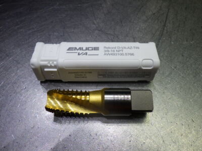 Emuge 3/8-18 H9 NPT 3 Flute HSS-E Taper Pipe Tap AW493100.5766 (LOC3448A)