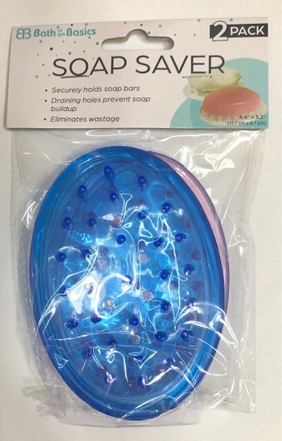 Bar Soap Holder Dish for Shower, Vanity, Sink - Set of 2, Soap Saver, Many Color