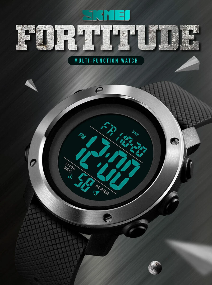 SKMEI Digital Men s Alarm Chrono 2 Time Waterproof Watch Outdoor Sports 1416