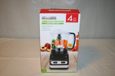 3 Cup Food Processor Food Prep Pro Chef's Counter NIB CC-215 - I4