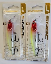 2 Dynamic Lures J-Spec Floating Jerkbaits 5/16 oz 3" Color Is Ghost Clown New