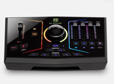 M-GAME RGB DUAL - Dual USB Streaming Interface with RGB LED Lighting Brand New !