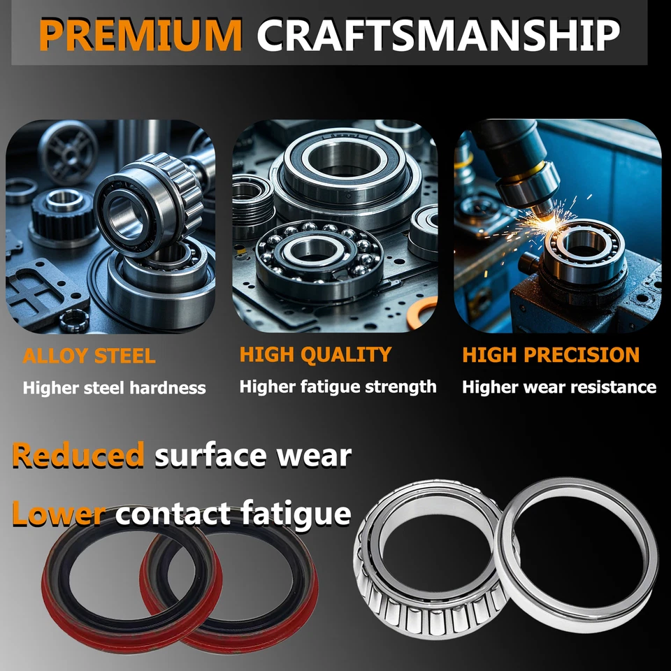 Front Wheel Bearing & Seal Kit Set For Chevy S10 Camaro Olds Cutlass GMC Pontiac - Image 4 of 4