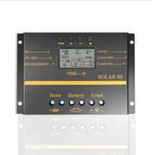 80A AMP MPPT Solar Panel Regulator Charge Controller 24V/12V 2000W/1000W LCD R5