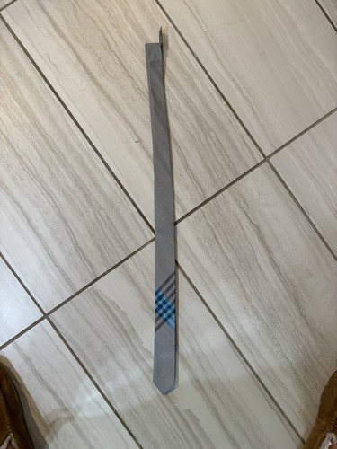 Express Men's Gray Blue Stripe Tie - New - Picture 2 of 5
