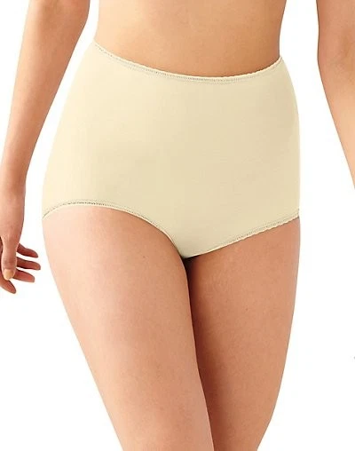 Bali Skimp Skamp Calzoncillo Panty Mujer Genial Asiento Completo Cobertura Spandex Algodón Forro
