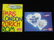 NIKI AIRLINES AIR BERLIN Airbus A-320 Airplane Vintage Aviation Postcard LOT x 2