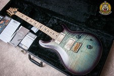 PRS USA Paul Reed Smith Custom 24 Wood Library "Aqua-Bleux + Maple" (2019)