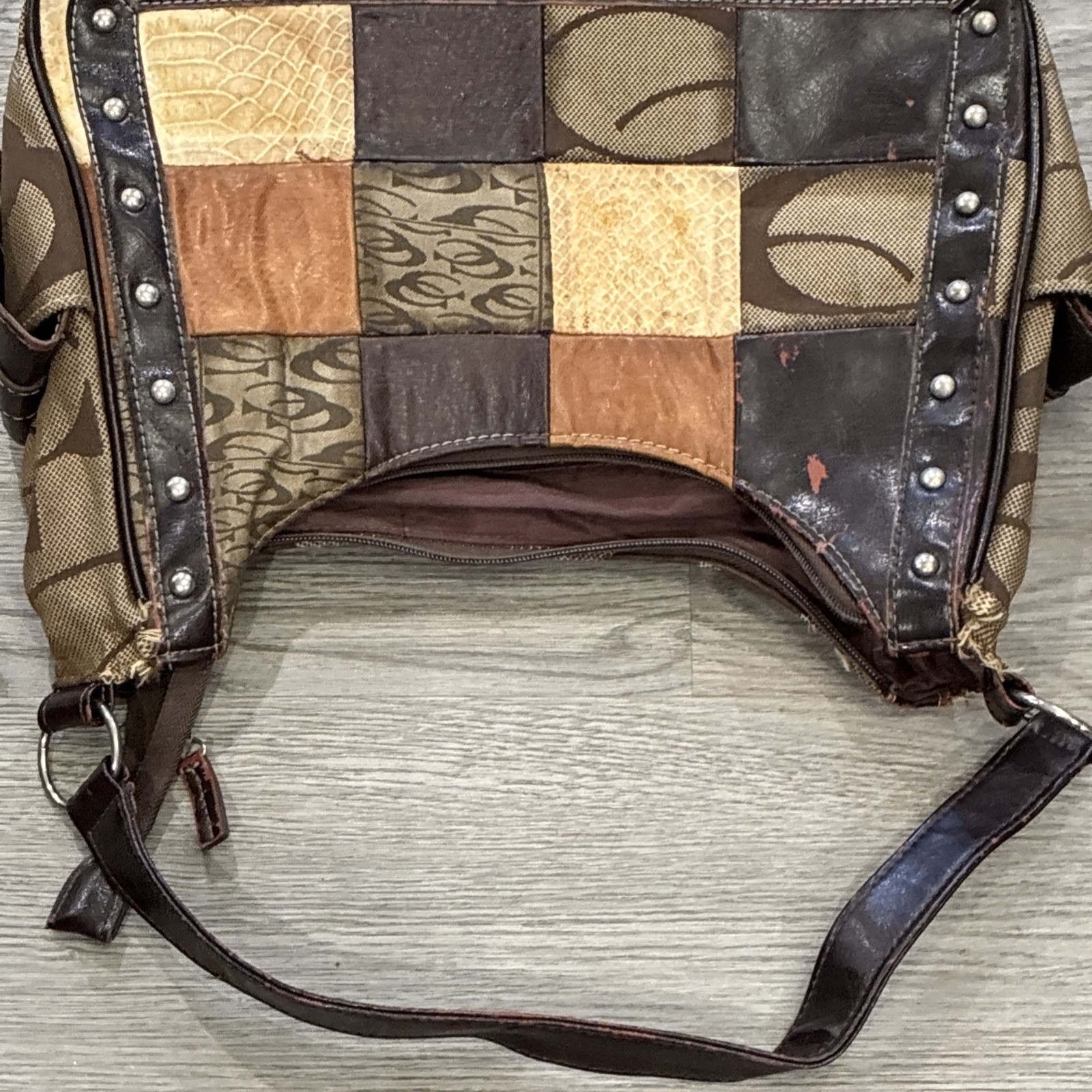Multi Pattern Patchwork CLETO Single Strap Should… - image 5