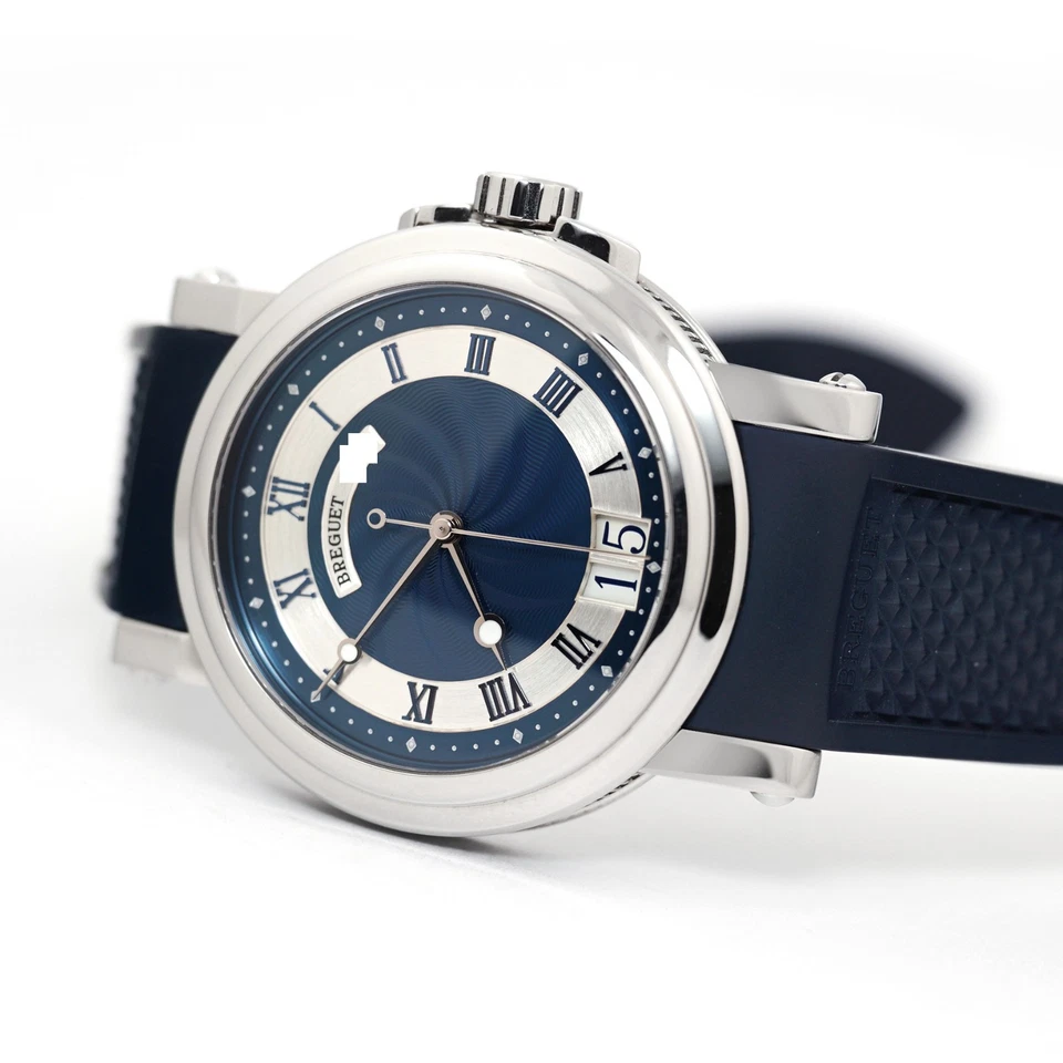 宝玑 Marine 自动 Big Date 手表 5817ST/Y2/5V8 蓝色 表盘 — 第 2/4 张图片