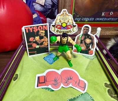 Vintage Nintendo Mike Tyson's Punch Out Little Mac Figure Rare Toy Stickers READ