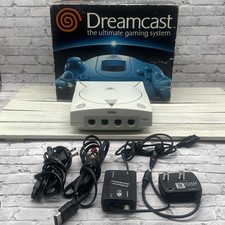 Sega Dreamcast HKT-3020 Console & CORDS Tested Powers O