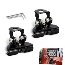 2PCS LED Light Bar Mounting Brackets - Metal Impact-Resistant Rust-Proof