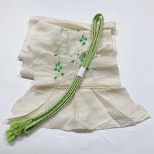 7428 Japanese Kimono Accessory Obiage and Obijime 2-piece Set Silk Shibori
