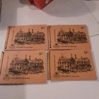 GB 1968 QEII 4 x 5/- complete stamp booklets - Ightham Mote, Kent - GPO 12 x 5d