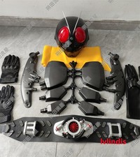 Masked Rider NEW 1 3D Printing Cosplay Helmet Vest Armor Belt Halloween Prop Set