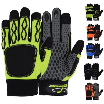 Men s Heavy Duty Work Mechanic Gloves  Anti-Slip Protection Safety Touchscreen