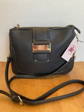 NEW Juicy By Juicy Couture That Success Glow Crossbody Bag Black Liquorice Purse