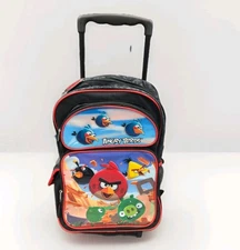 Angry Birds Large 16" Rolling School Backpack, Officially Licensed Rovio, NEW