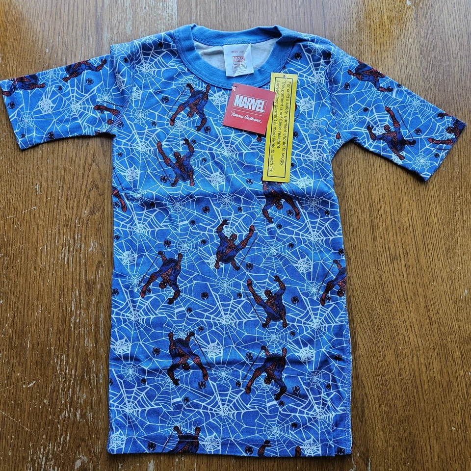 Juego de pijama Hanna Andersson Spider-Man para niños talla 12 (150 cm) 100 % algodón orgánico nuevo con etiquetas Foto 2 de 4
